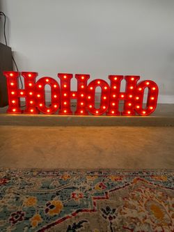 Target Wondershop LED Lit "Ho Ho Ho" Christmas Sign (3-Piece Set) - Like New!