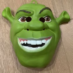 Vintage Plastic Shrek Mask