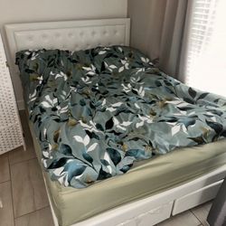 Queen Bed With Mattress 