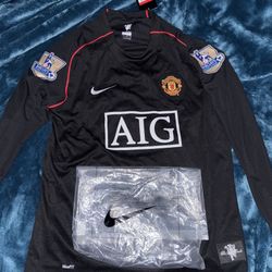 Vintage Soccer Jersey Manchester United Away Long Sleeve 2007/08