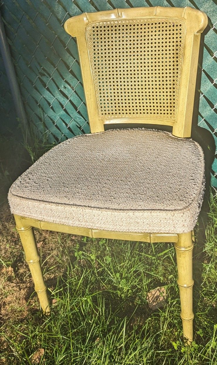 Vintage Faux Bamboo Chair 