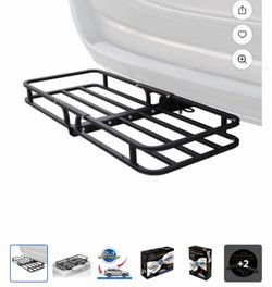 CargoLoc 2 in 1 Cargo Carrier, Attaches to Hitch or Roof