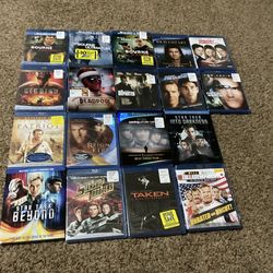 18 Brand new sealed Blu-ray movies all big hits Taken, Bourne Identity, Braveheart, Saving Private, etc