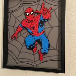 Spider-Man Framed Shadow Box Wall Art
