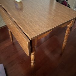 Kitchen Table With Folding Wings