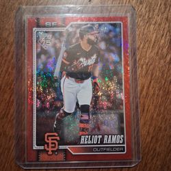 2026 Topps Series 1 Heliot Ramos Red Sand Glitter /5 