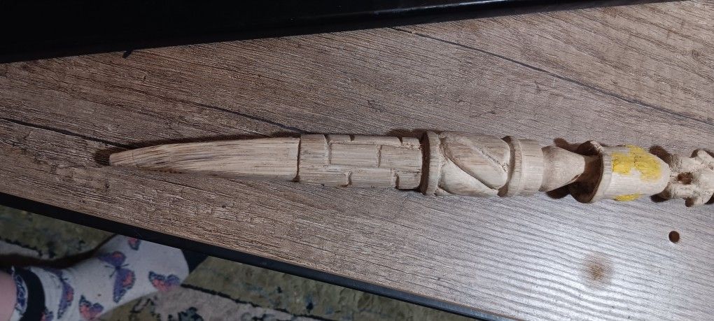 Hand Carved Walkong Stick (Kid Sized)