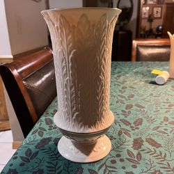Lenox Leaf Pattern Vase