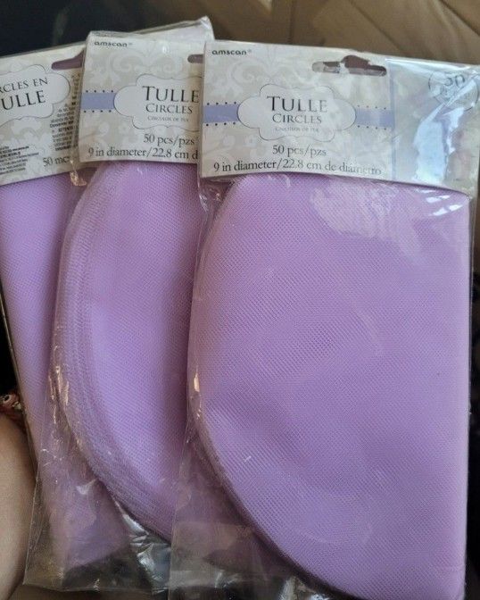 Tulle Circles For Party Favors
