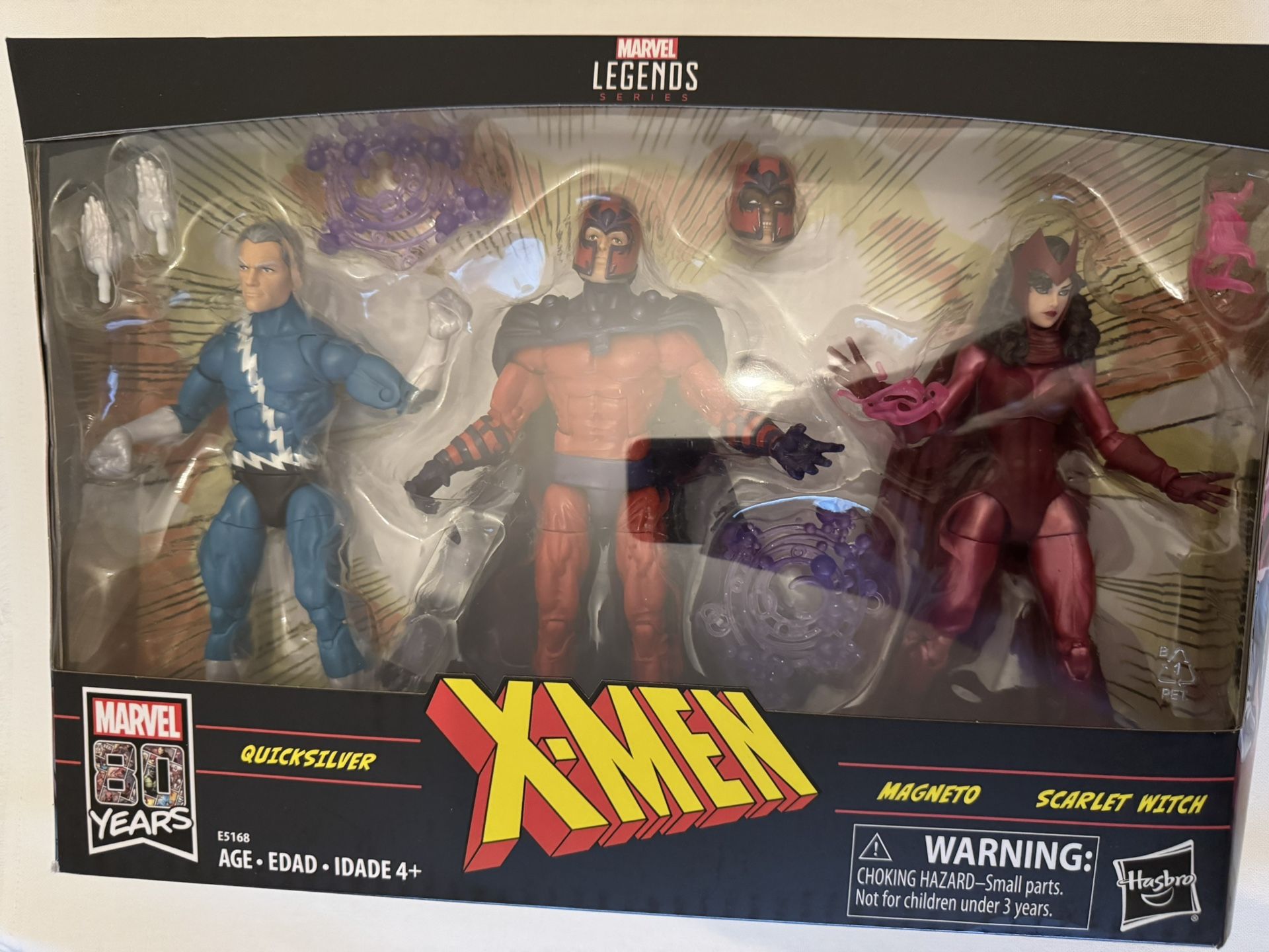 Marvel Legends Series 6" Family Matters 3 Pack with Magneto, Quicksilver, & Scarlet Witch Action Figures (Amazon Exclusive)