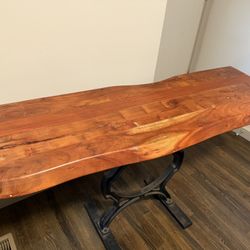 Entry Way Table (Natural Wood)