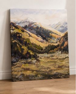 Large Mountain Landscape Canvas Wall Art