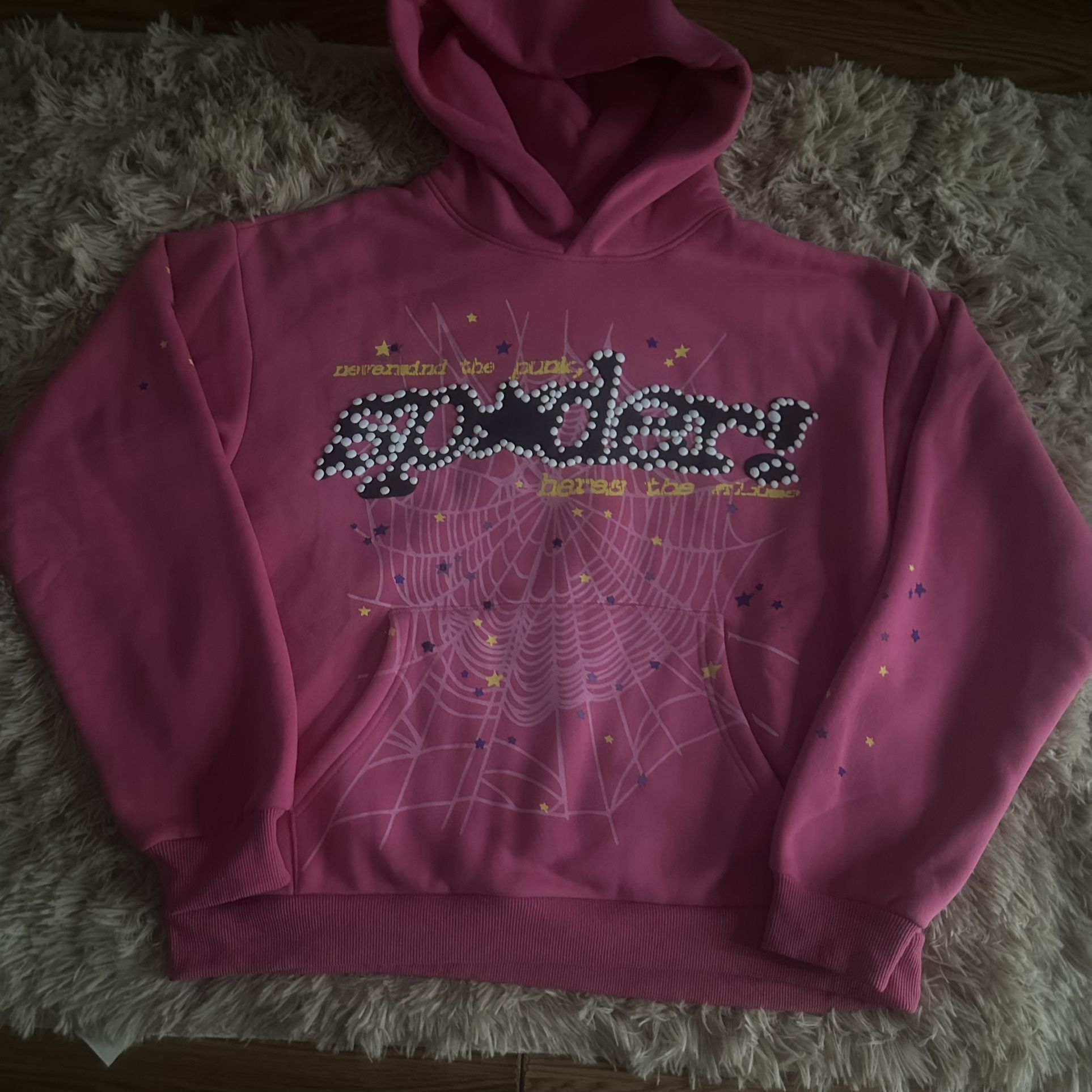 Sp5der V2 Pink Hoodie Size Medium,New Products : American Fashion Style Bags On Sale