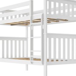 Bunk Bed with 6” Mattresses and Sheets