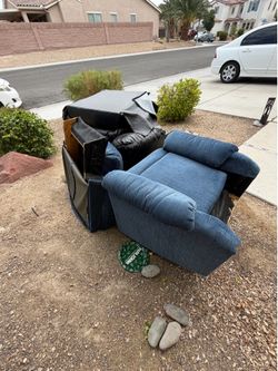 USED 2 RECLINERS FOR FREE YOU MUST PICK UP