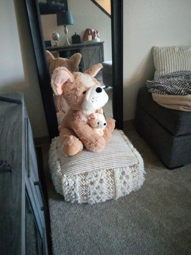 Jumbo Stuffed Dog With Puppy