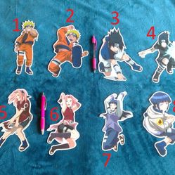 Naruto Anime Sticker $4 Each 3 For $10