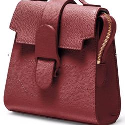 Senreve- Mini Alunna Bag - Pebbled - Merlot / Gold $648