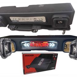 BRAND NEW FULL BASS PACKAGE KICKER SOLO X 8” Custom BOX INSTALLED GMC SIERRA CHEVY SILVERADO 2019-up