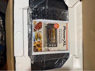 PowerXL Air Fryer Grill Deluxe with an included cooking book