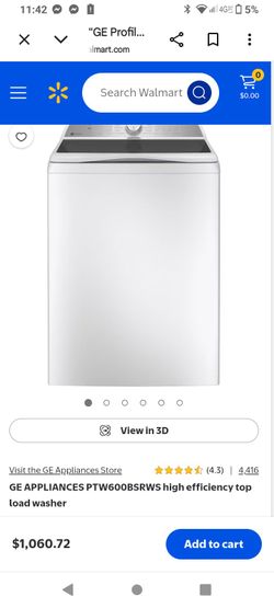 White top load ge smart washer wifi capability