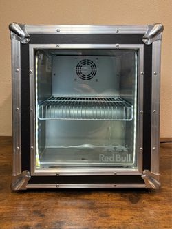 Rare RedBull Road Case Mini Fridge Heavy Duty Lights Up Cold And Working