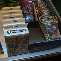 Pokemon Stellar Crown Exclusive 3 Pack Boxes