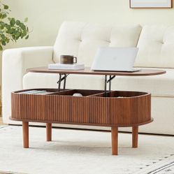 Lift Top Fluted Coffee Table
