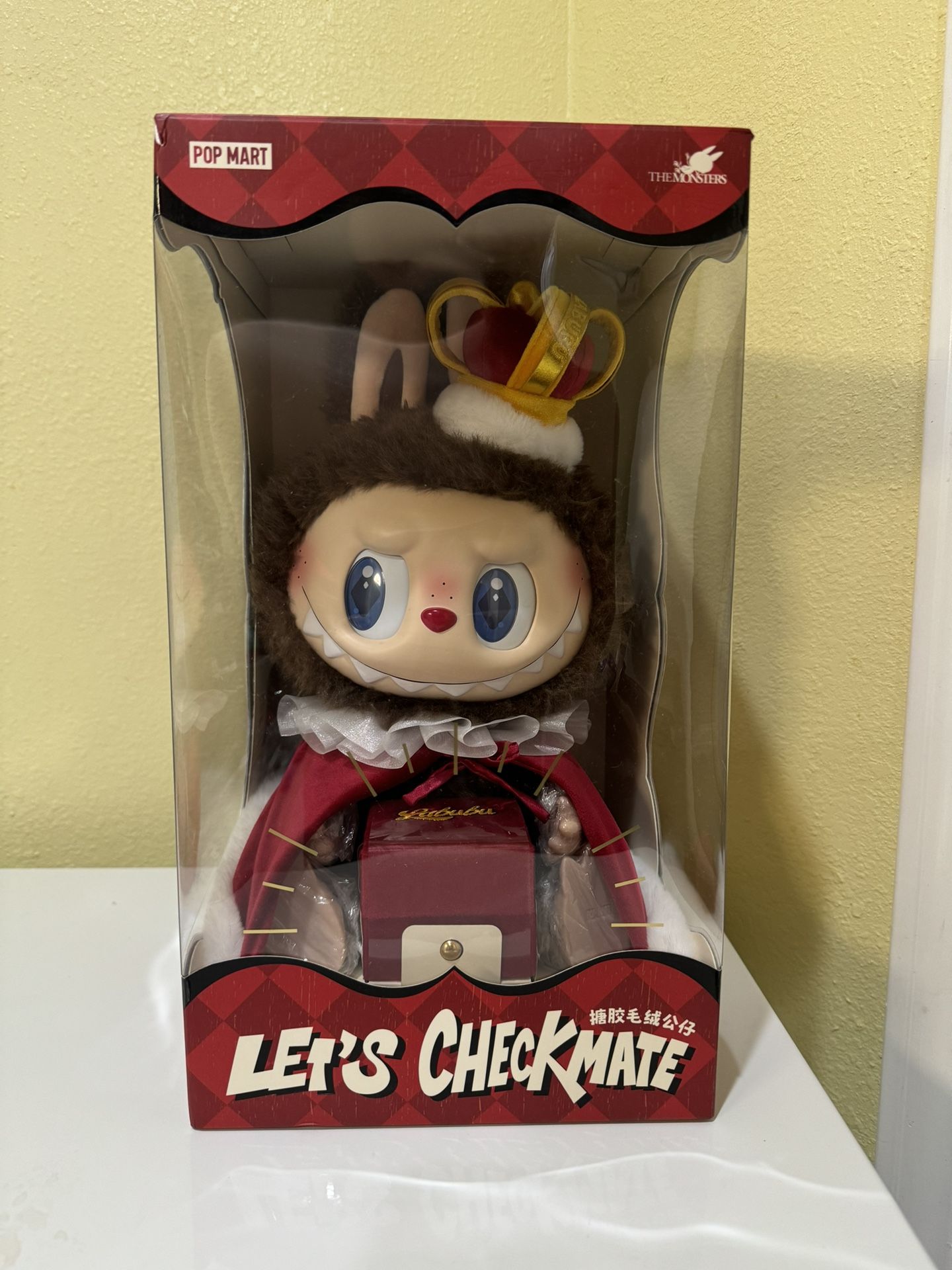 NEW Pop Mart Labubu The Monsters Let's Checkmate Series Vinyl Plush Doll