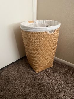 Woven Laundry Hamper with Fabric Liner