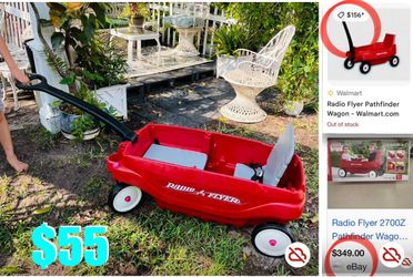 $55 Large Radio Flyer Heavy Duty Wagon in great condition