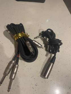 Audio cables.