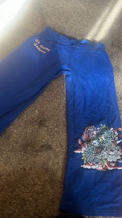 Royal blue Ed Hardy sweats