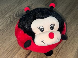 Plush Ladybug Plush Red & Black Cute Face