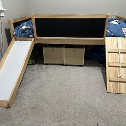 Toddler Bed With Slide-like New