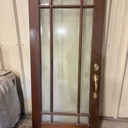 36 inch Solid Mahogany Door