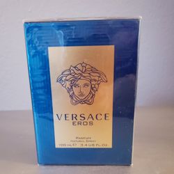 VERSACE EROS POUR HOMME  PARFUM,  3.4OZ/100ML,  NEW SEALED BOX
