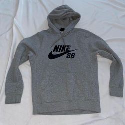 Nike Grey Hooded Hoodie Sweatshirt Pullover Adult Men Small A030