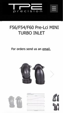 TPE precision F56/F54/F60 Pre-Lci MINI COOPER /BMW TURBO INLET