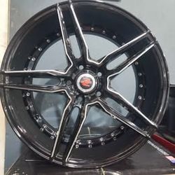 Drag Concepts DC33 – 18x8 Wheels – 5x114.3 – Black Milled – 35mm Offset – 73.1 CB