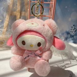 Plush Sanrio Hello Kitty Cinnamoroll Kuromi Keychains