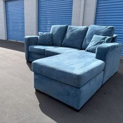Blue Reversible Sofa Chaise Couch 🚚🚛 Free Delivery 🚚🚛