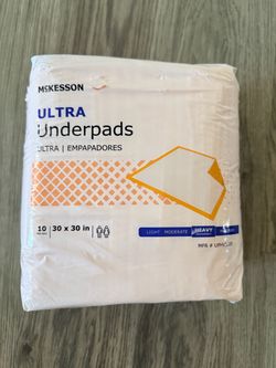 McKesson Ultra Underpads 30x30 in, 10-Pack