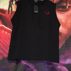 True Religion Sleeveless Tank Hoody