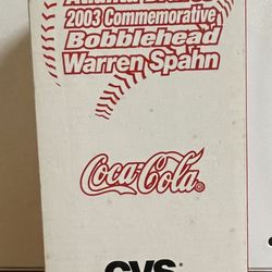 2003 Commemorative Bobble Head Warren Spahn Limited Edition 