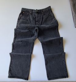 ELWOOD STRAIGHT LEG DENIM PANT WASHED BLACK 32/30