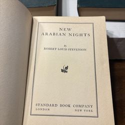 Robert Louis Stevenson—NEW ARABIAN NIGHTS—Standard Book Co. 