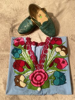 Blusa Artesanal Y Huaraches