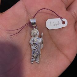 925 Silver San Judas Pendant 