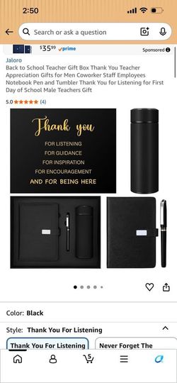 Back to School Teacher Gift Box Thank You Teacher Appreciation D2